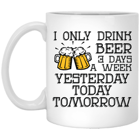 XP8434 11 oz. White Mug Drinkware CustomCat White One Size 