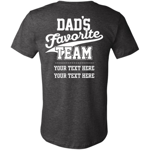 Image of Personalized Dads Favorite Team (Back Print)