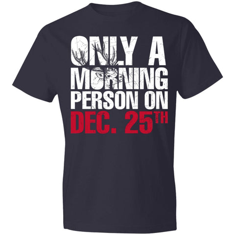 Image of Morning person on dec 25th-FA980 Anvil Lightweight T-Shirt 4.5 oz