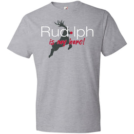 Rudolph is my hero 990B Anvil Youth Lightweight T-Shirt 4.5 oz