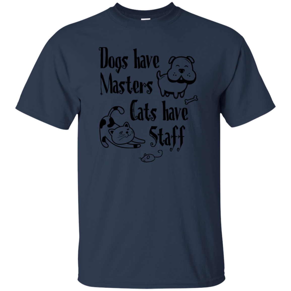 G200 Gildan Ultra Cotton T-Shirt T-Shirts CustomCat Navy S 