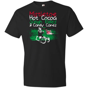 Mistletoe Hot Cocoa  990B Anvil Youth Lightweight T-Shirt 4.5 oz
