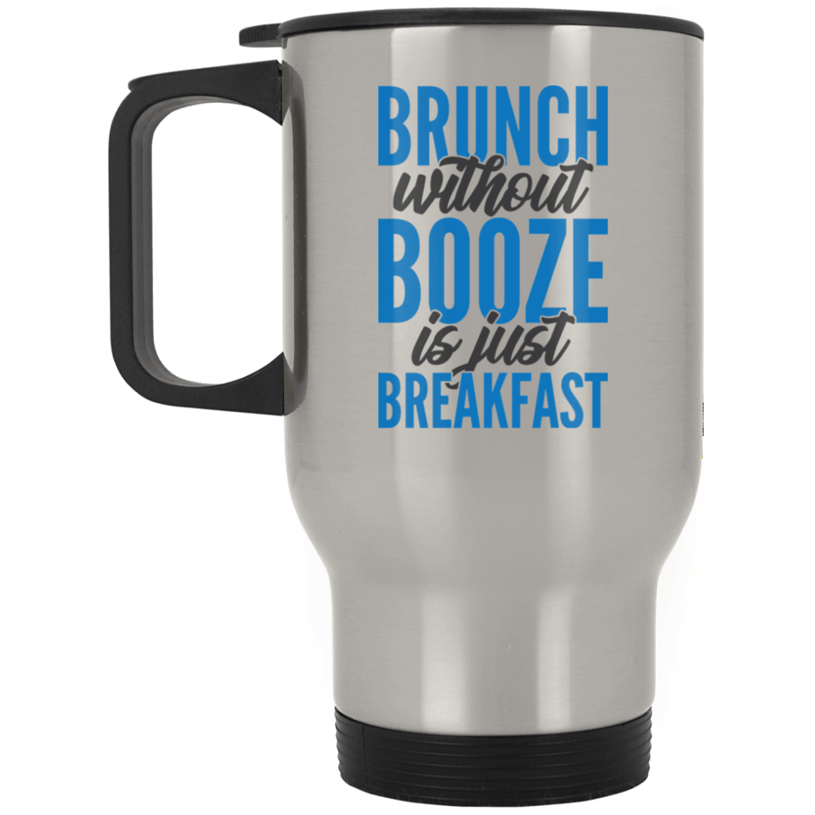 XP8400S Silver Stainless Travel Mug Drinkware CustomCat Silver One Size 