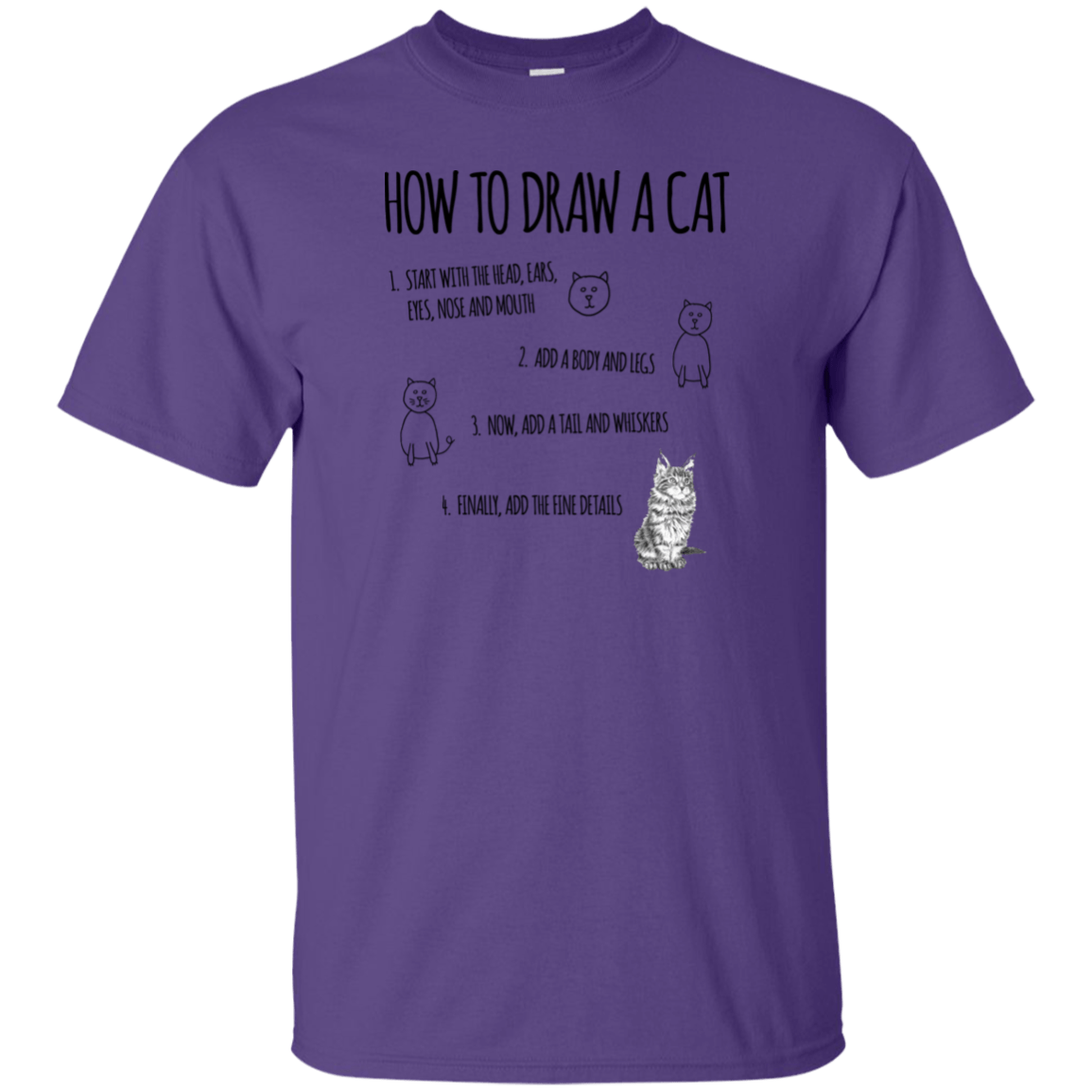 G200 Gildan Ultra Cotton T-Shirt T-Shirts CustomCat Purple S 