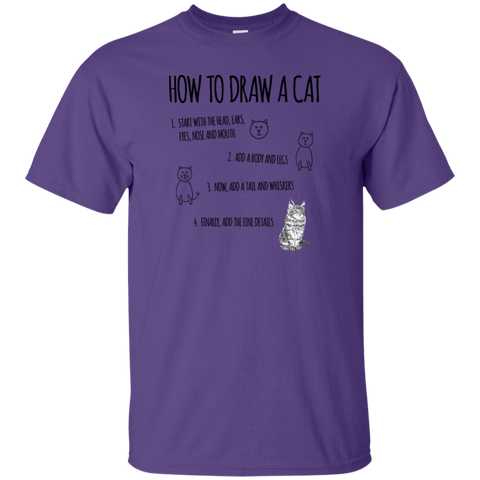 Image of G200 Gildan Ultra Cotton T-Shirt T-Shirts CustomCat Purple S 