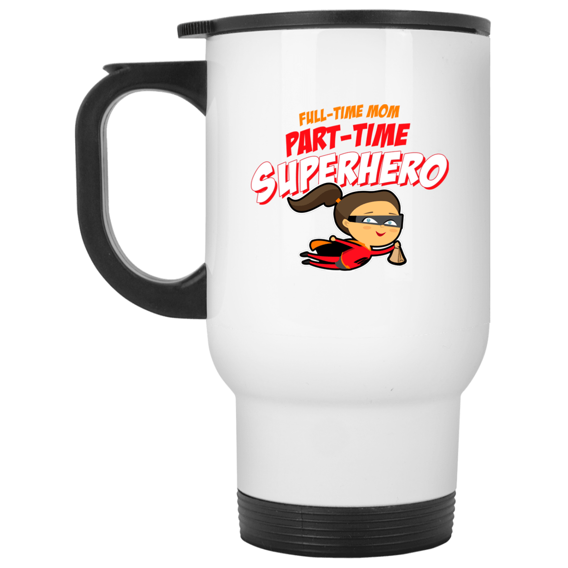 XP8400W White Travel Mug Drinkware CustomCat White One Size 