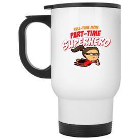 XP8400W White Travel Mug Drinkware CustomCat White One Size 