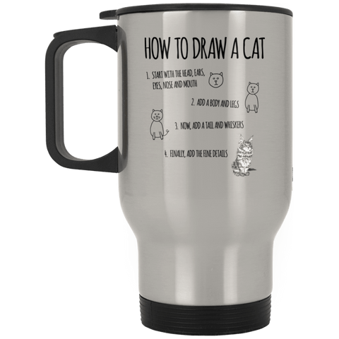XP8400S Silver Stainless Travel Mug Drinkware CustomCat Silver One Size 