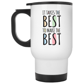 XP8400W White Travel Mug Drinkware CustomCat White One Size 