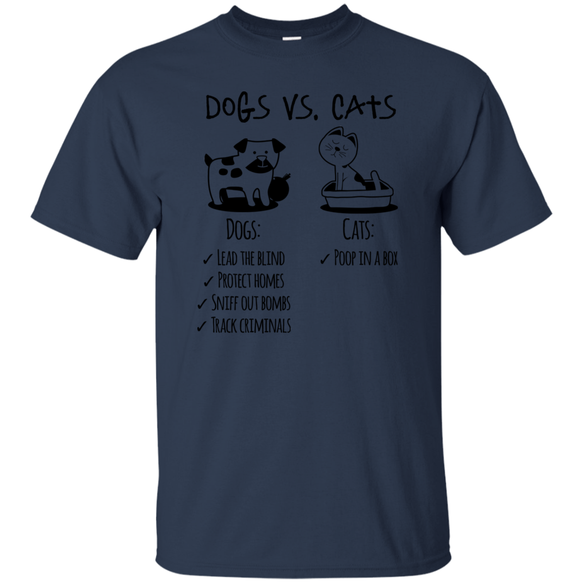 G200 Gildan Ultra Cotton T-Shirt T-Shirts CustomCat Navy S 