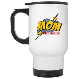 XP8400W White Travel Mug Drinkware CustomCat White One Size 