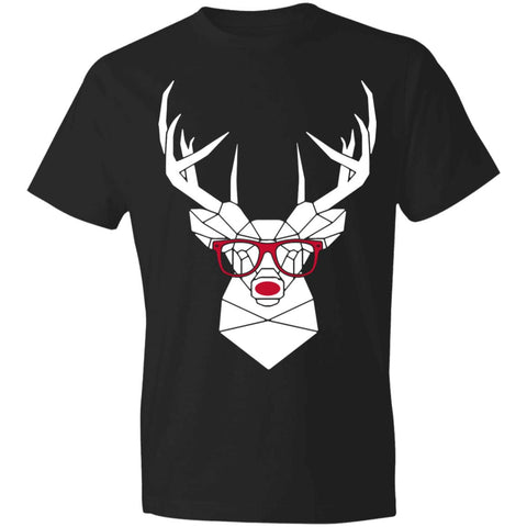 Image of Reindeer-eyeglasses Anvil Lightweight T-Shirt 4.5 oz