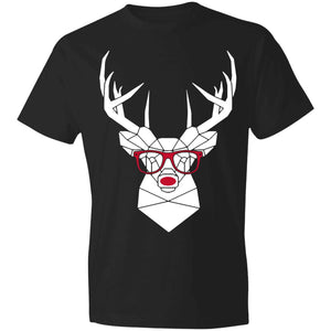 Reindeer-eyeglasses Anvil Lightweight T-Shirt 4.5 oz