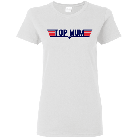 Image of G500L Gildan Ladies' 5.3 oz. T-Shirt T-Shirts CustomCat White S 