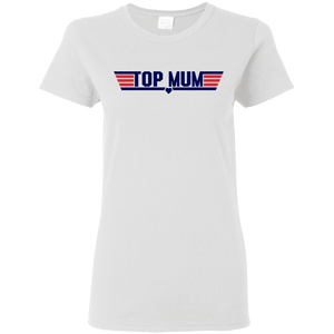 G500L Gildan Ladies' 5.3 oz. T-Shirt T-Shirts CustomCat White S 