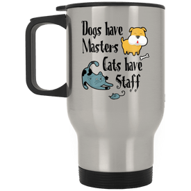 XP8400S Silver Stainless Travel Mug Drinkware CustomCat Silver One Size 