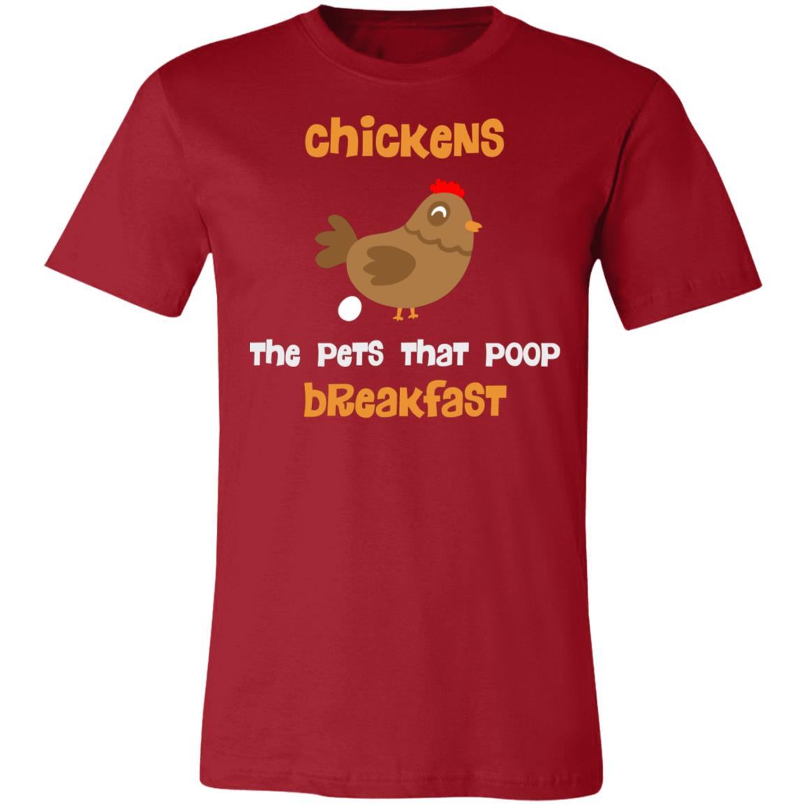 Chickens Breakfast 3001C Unisex Jersey T-Shirt