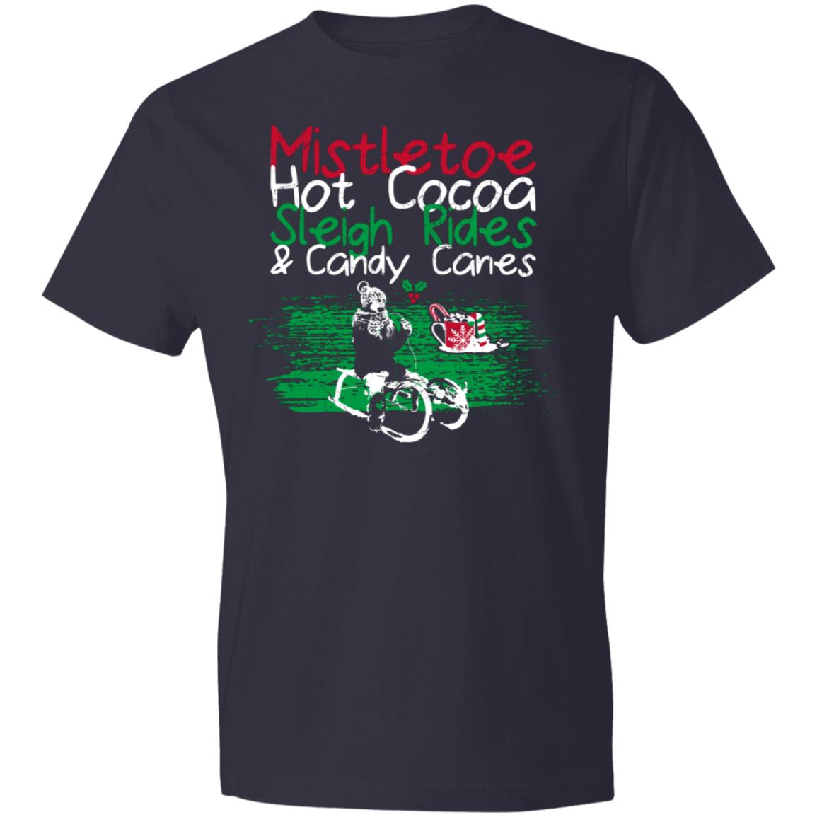 Mistletoe Hot Cocoa  980 Anvil Lightweight T-Shirt 4.5 oz