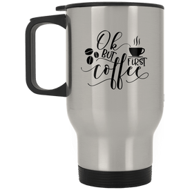 XP8400S Silver Stainless Travel Mug Drinkware CustomCat Silver One Size 