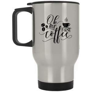 XP8400S Silver Stainless Travel Mug Drinkware CustomCat Silver One Size 