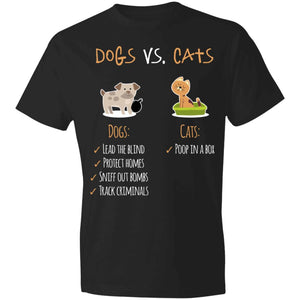 Dogs vs Cats 980 Anvil Lightweight T-Shirt 4.5 oz