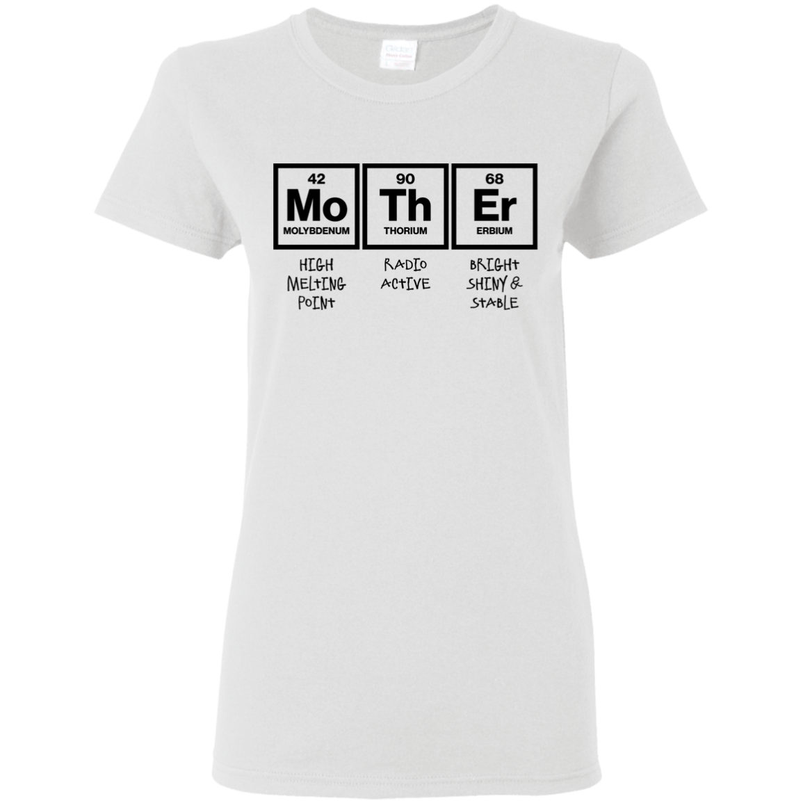 G500L Gildan Ladies' 5.3 oz. T-Shirt T-Shirts CustomCat White S 