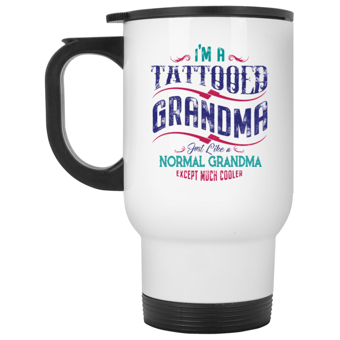 XP8400W White Travel Mug Drinkware CustomCat White One Size 