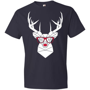 Reindeer-eyeglasses 990B Anvil Youth Lightweight T-Shirt 4.5 oz