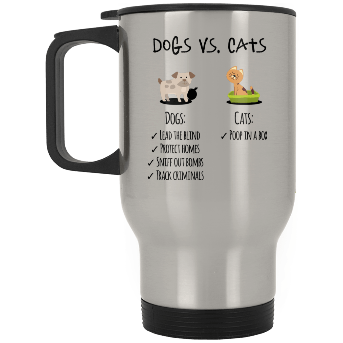 XP8400S Silver Stainless Travel Mug Drinkware CustomCat Silver One Size 