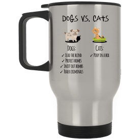 XP8400S Silver Stainless Travel Mug Drinkware CustomCat Silver One Size 