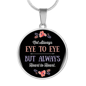 eye-to-eye-round Handmade Necklace. Jewelry ShineOn Fulfillment Luxury Necklace (Silver) No 