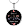 eye-to-eye-round Handmade Necklace. Jewelry ShineOn Fulfillment Luxury Necklace (Silver) No 