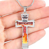Proud Firefighter Son Cross. Jewelry ShineOn Fulfillment 