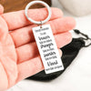 Braver, Stronger, Smarter and Loved Keychain