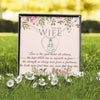 To my future wife Necklace, Pendant, Gift Message Card and Box