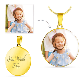 Personalized Pendant with Necklace - Upload Your Own Photo.