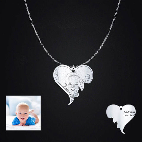Baby Photo Pendant pendant Beeoux Sterling Silver 1in Yes 