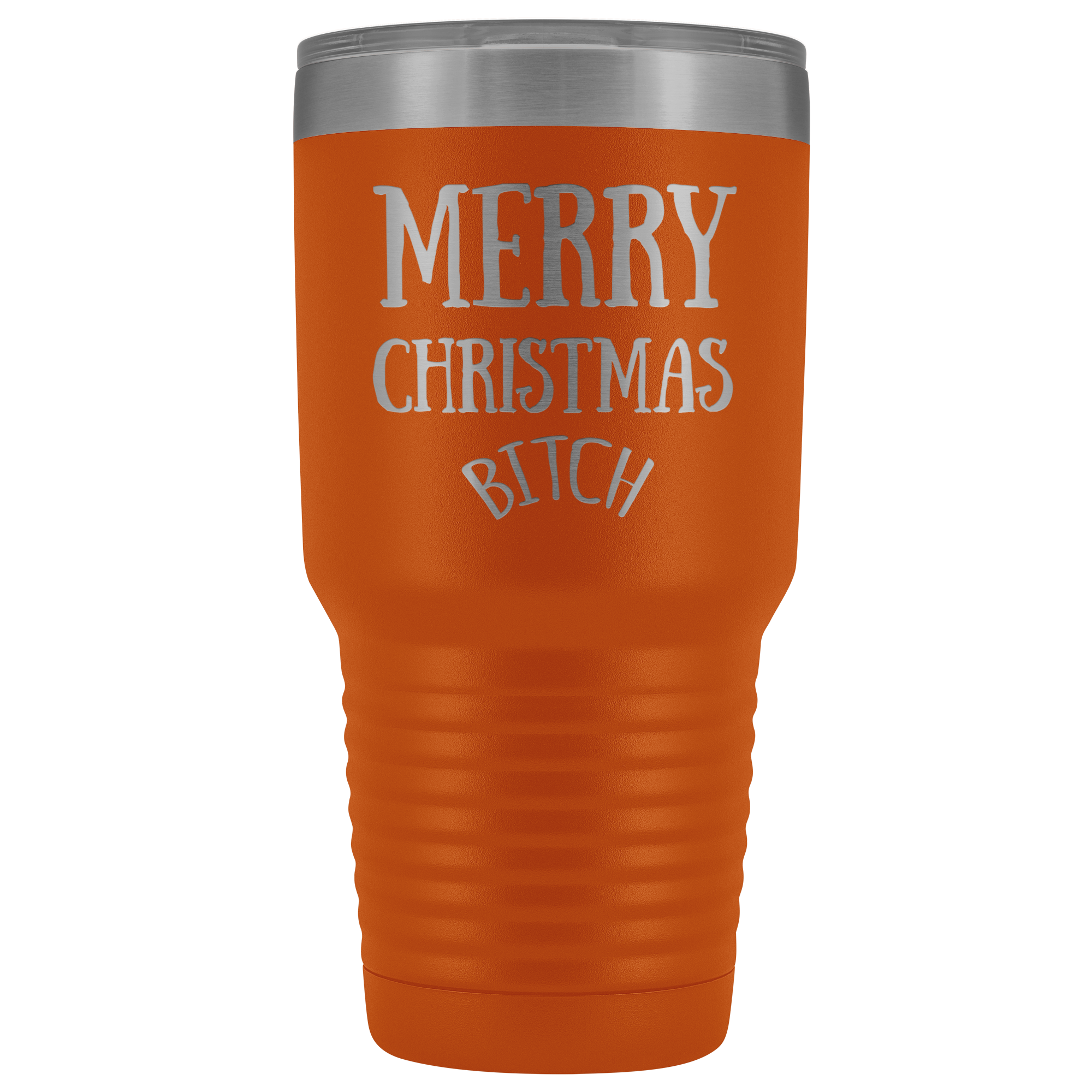 Merry Christmas B - 30 Ounce Vacuum Tumbler