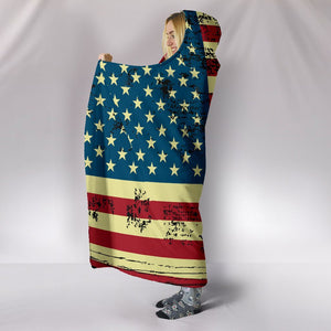 American Flag Hoodie Blanket giftsaw 