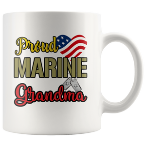 Proud Marine Grandma Mug
