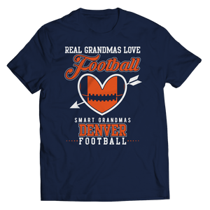 Limited Edition - Real Grandmas Love Football- Denver Unisex Shirt slingly Unisex Shirt Navy S