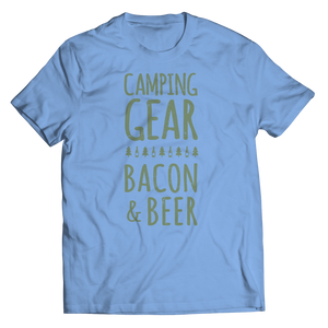 Camping Gear Bacon And Beer 1