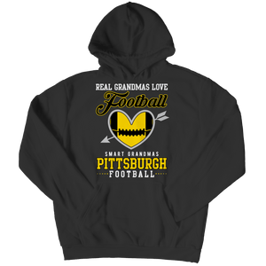 Limited Edition - Real Grandmas Loves Football- Pittsburg- Black Unisex Shirt slingly Hoodie Black S