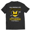 Limited Edition - Real Grandmas Loves Football- Pittsburg- Black Unisex Shirt slingly Unisex Shirt Black S