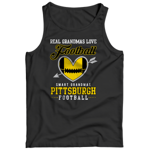 Limited Edition - Real Grandmas Loves Football- Pittsburg- Black Unisex Shirt slingly Tank Top Black S