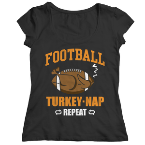 Limited Edition -Football Turkey Nap Repeat Unisex Shirt slingly Ladies Classic Shirt Black S