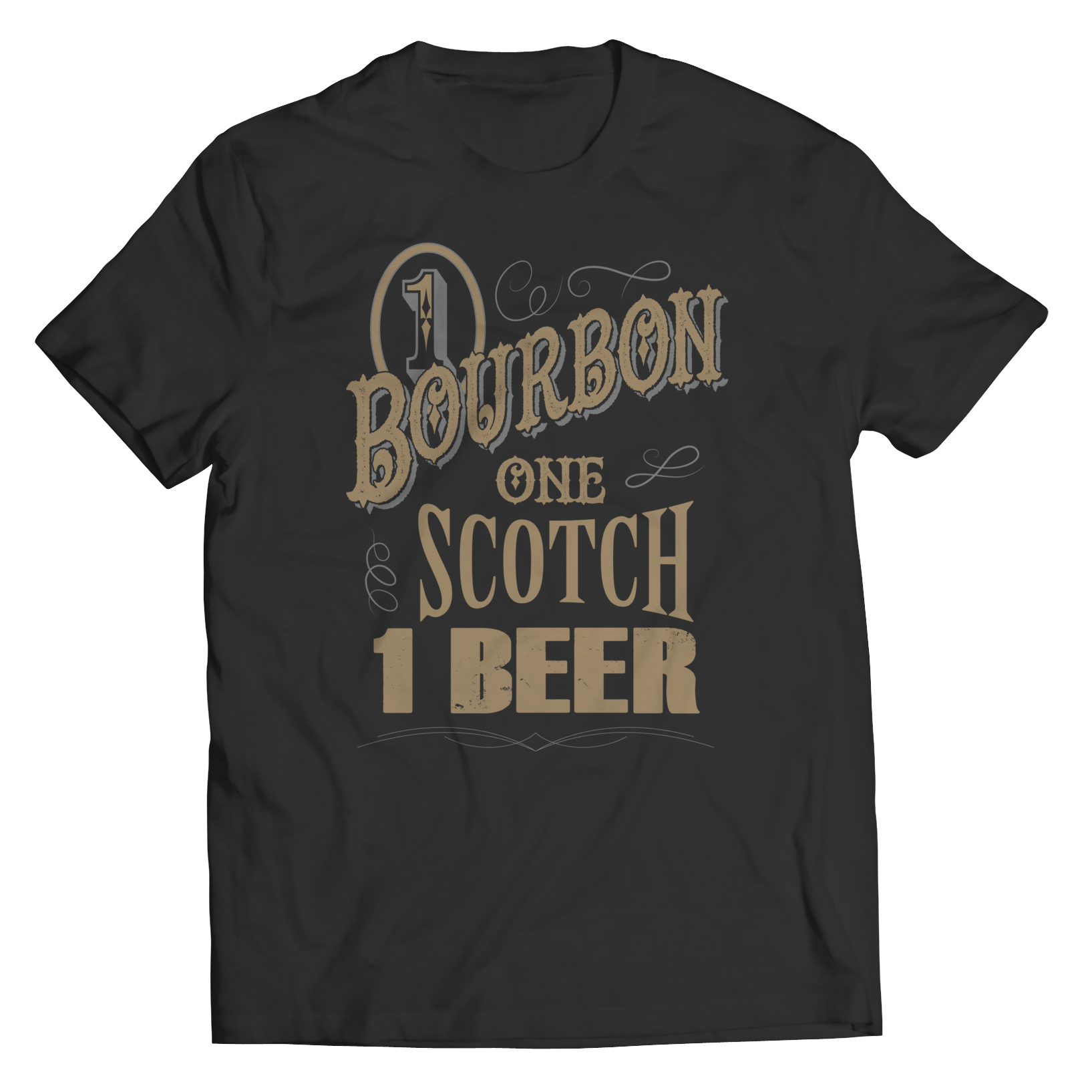 1 Bourbon 1 Scotch 1 Beer