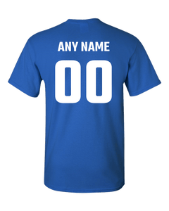 Adult Unisex T-Shirt Personalize Name and Number Sports Team Adult Unisex T-Shirt PrintTech S Royal 