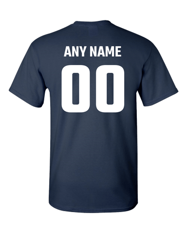 Adult Unisex T-Shirt Personalize Name and Number Sports Team Adult Unisex T-Shirt PrintTech S Navy 