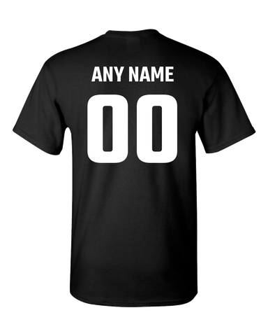 Adult Unisex T-Shirt Personalize Name and Number Sports Team Adult Unisex T-Shirt PrintTech S Black 